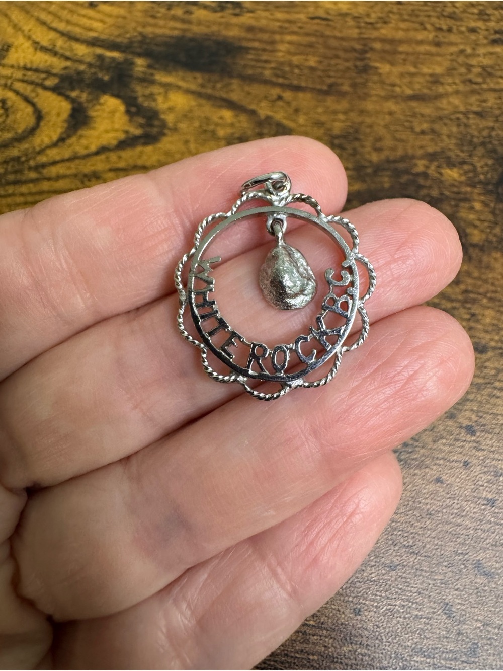 White Rock B.C. Scalloped Sterling Silver Pendant